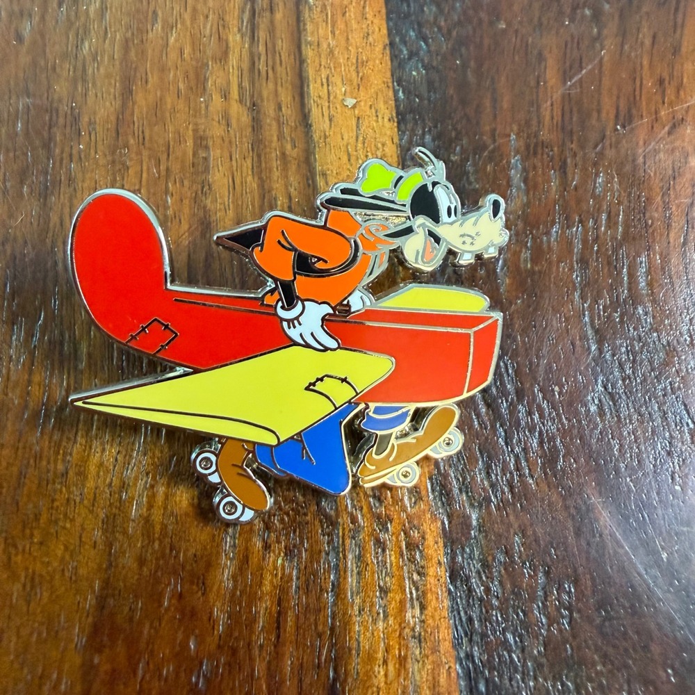 Disney Parks Goofy Glider Roller Skating Enamel Trading Pin 2024
